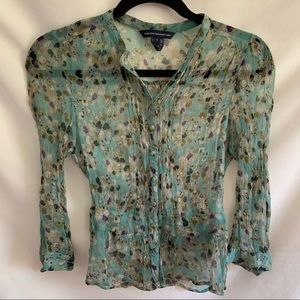 French Connection silk floral blouse